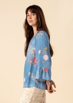 DOLLIE BLOUSE - STRONG BLUE