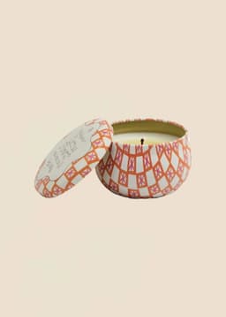  TIN SCENTED CANDLE - Orange Cactus Flower