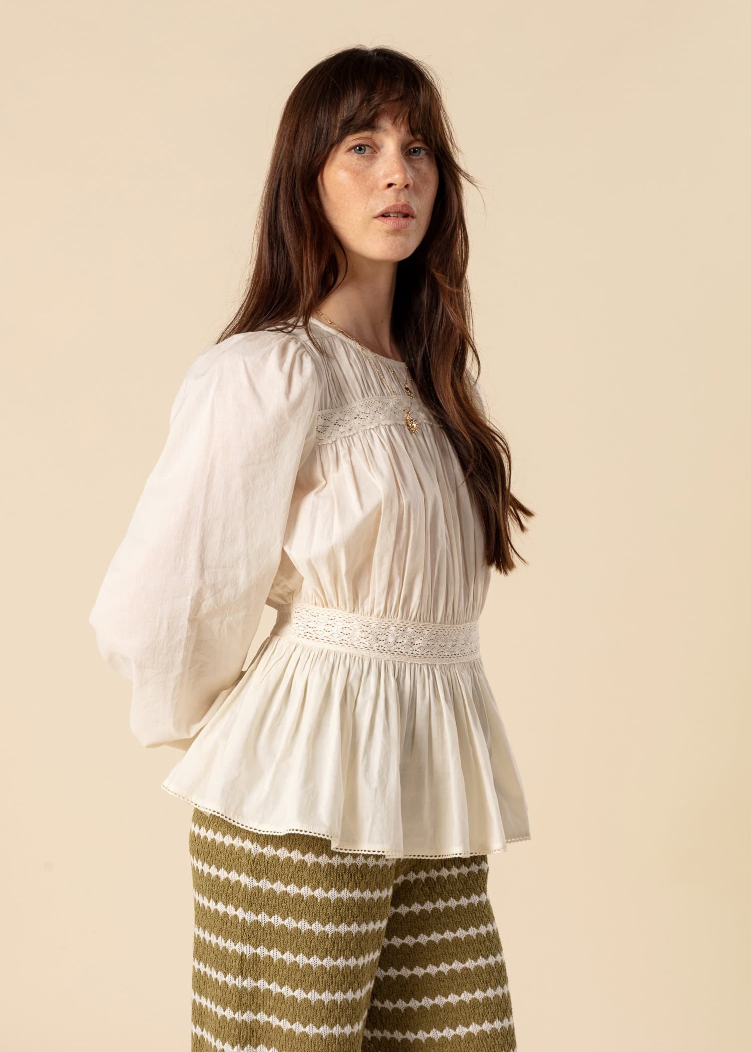 ROSE Vit bomullsblus - Vit 3 - Indiska