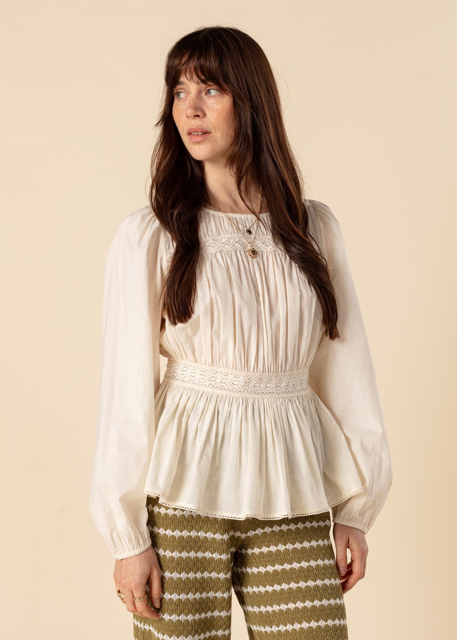 ROSE Vit bomullsblus - Vit 1 - Indiska