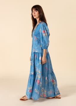 DORIS DRESS - STRONG BLUE