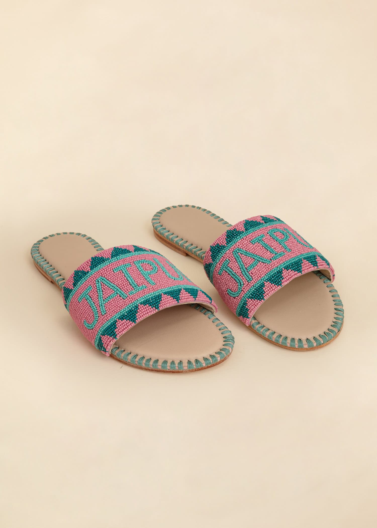 Jaipur Perlesandaler - jaipur  - Rosa 2 - Indiska