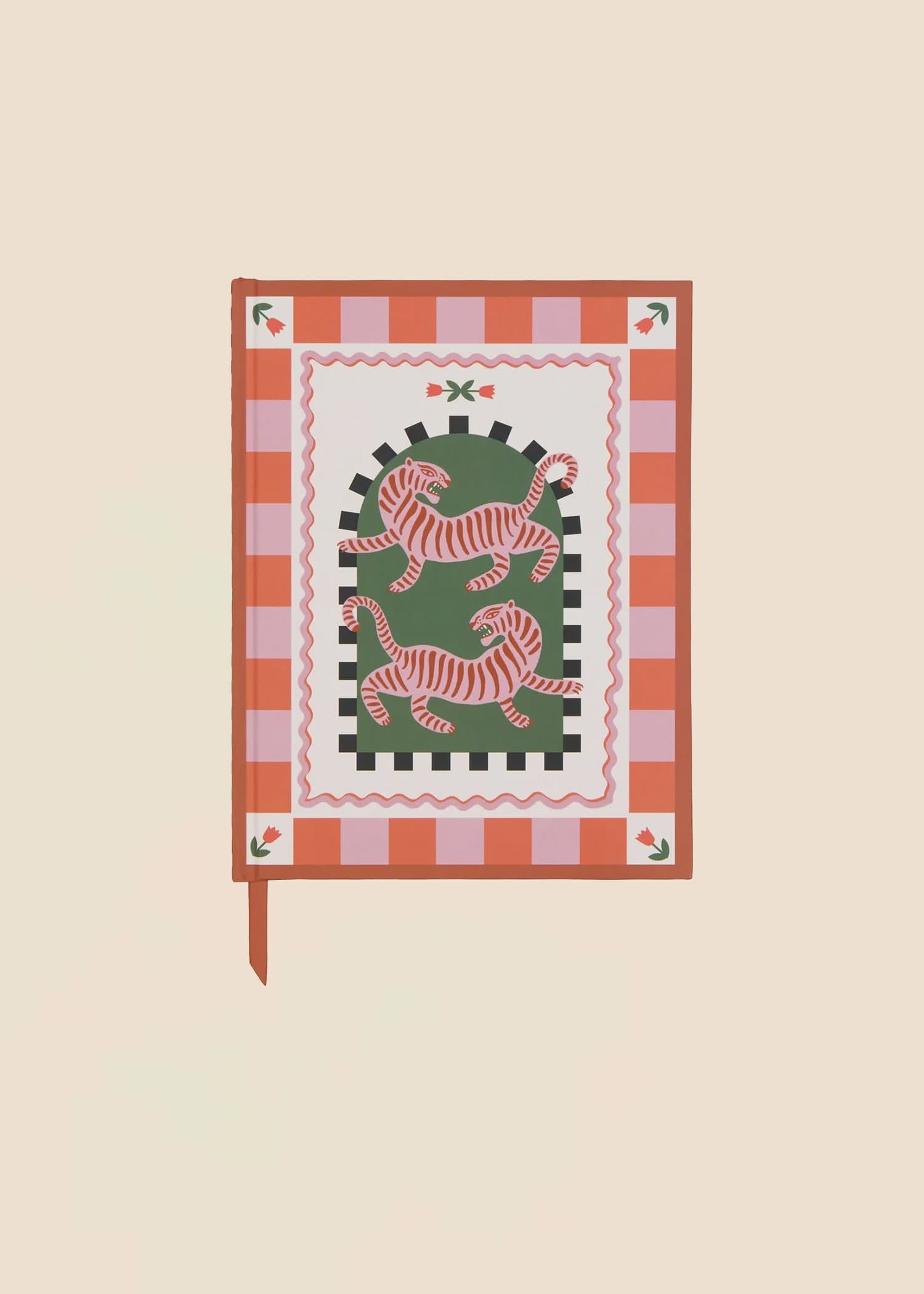 PRINTED Notatbok med håndtegnede illustrasjoner - Multi 1 - Indiska