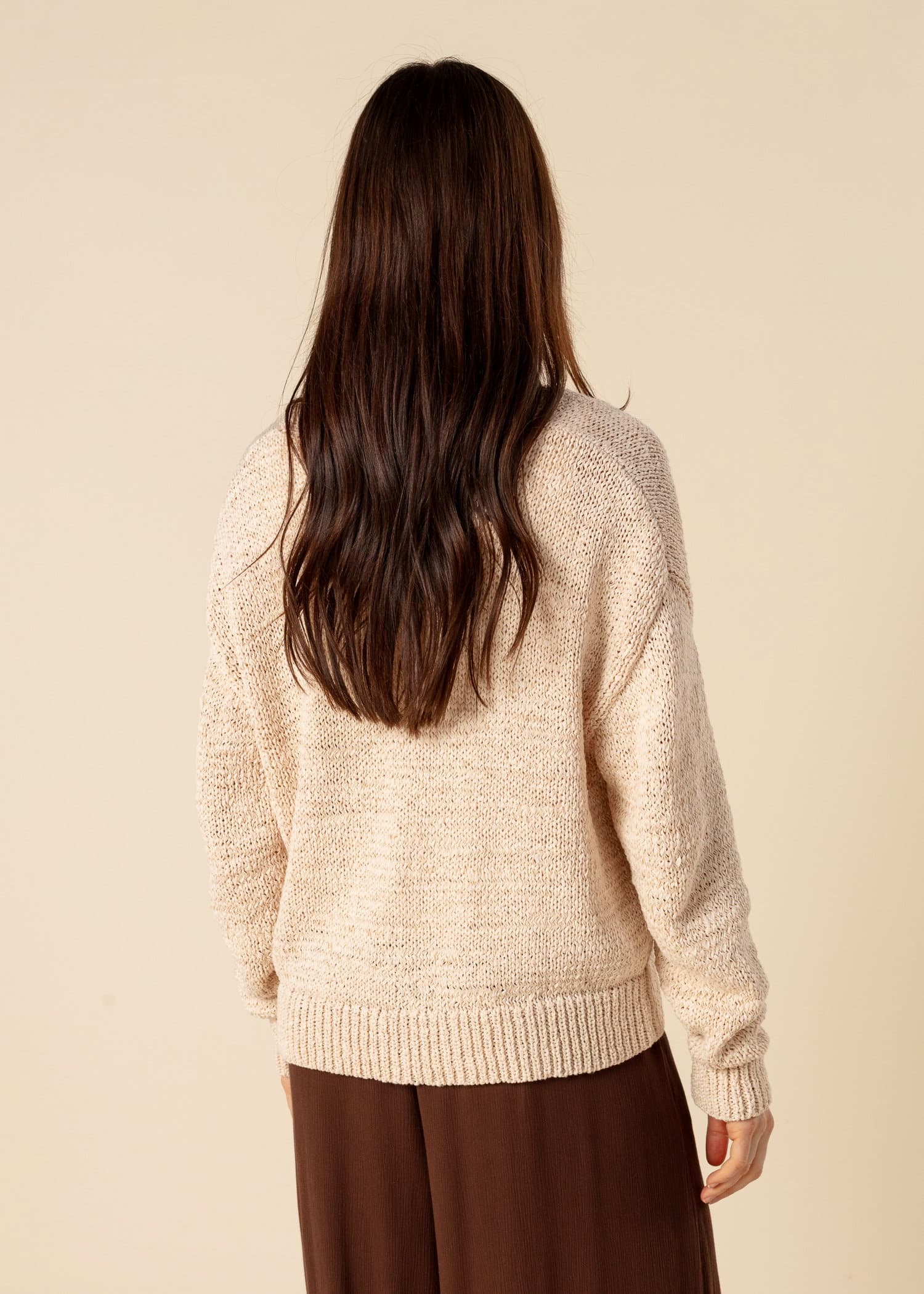SEASTAR Cardigan med dekorative knapper - Beige 3 - Indiska