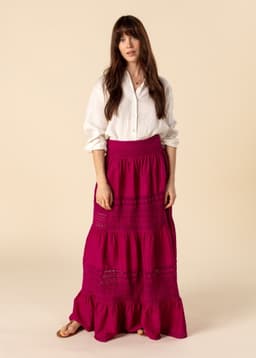 AGDA SKIRT - FUCHSIA