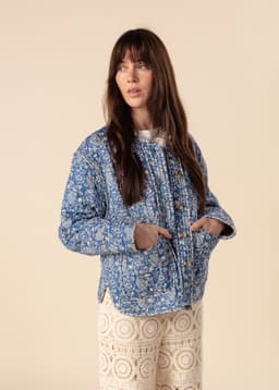 PADDY COTTON JACKET - BLUE