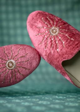 Velvet Slippers - PINK