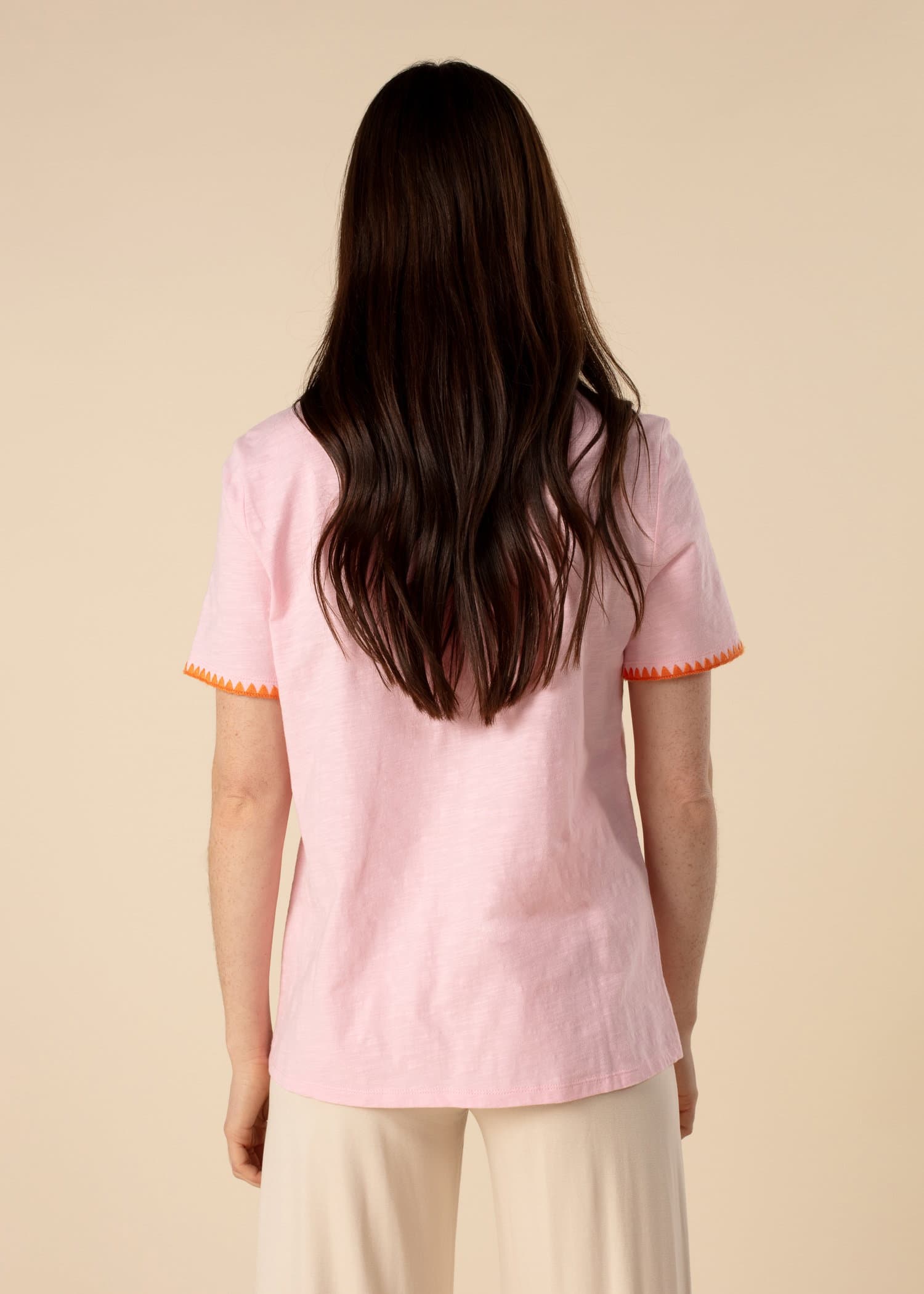 GIOVANNA T-skjorte i bomull - Rosa 3 - Indiska