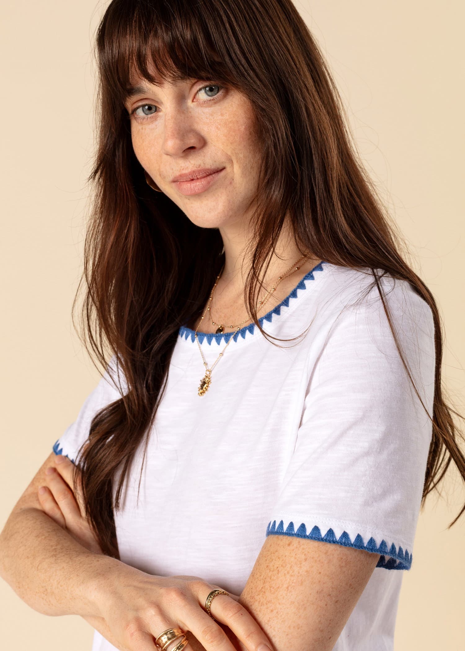 GIOVANNA T-skjorte i bomull - Hvit 2 - Indiska