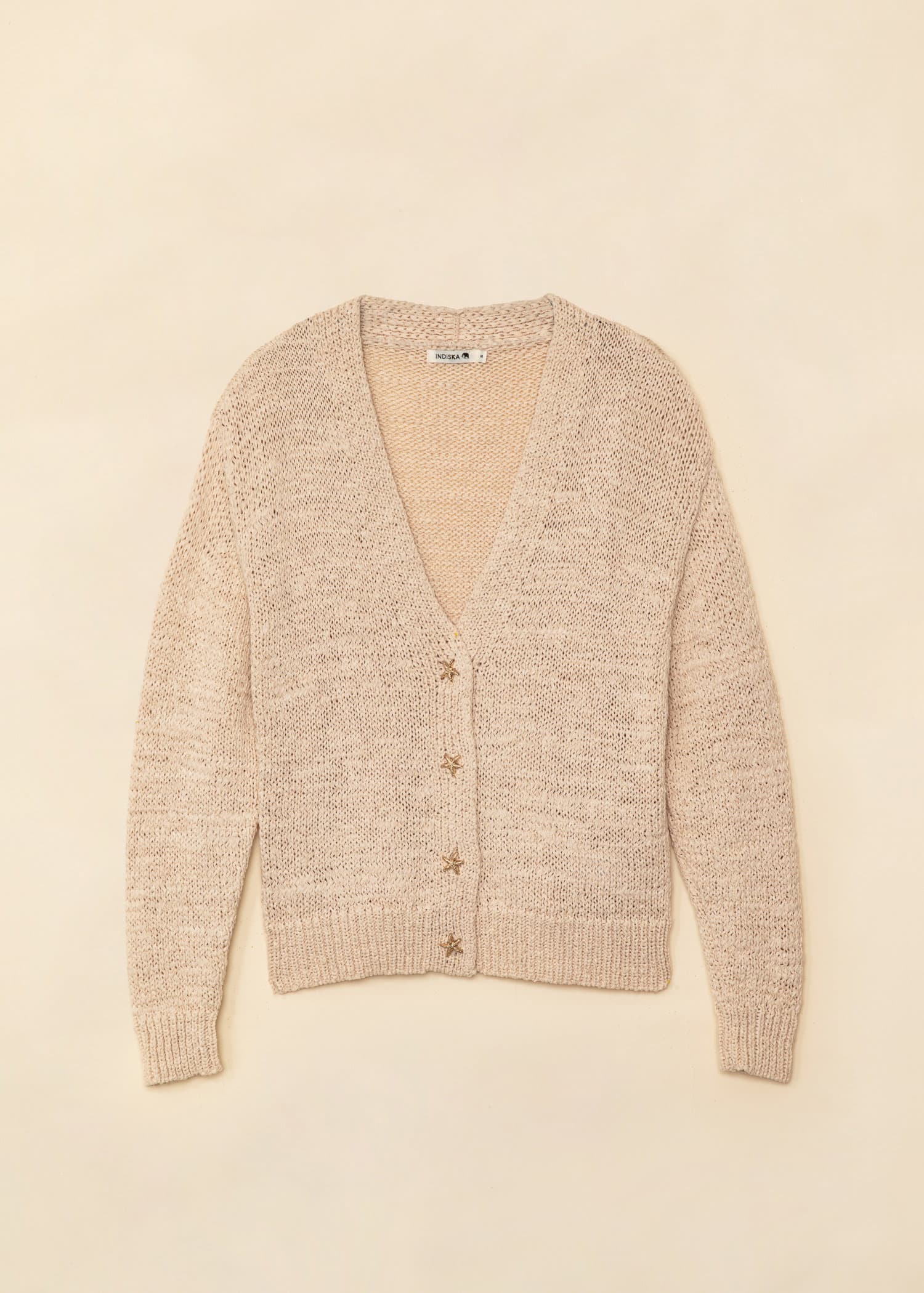 SEASTAR Meritähtikoristeinen neulepusero - Beige 5 - Indiska