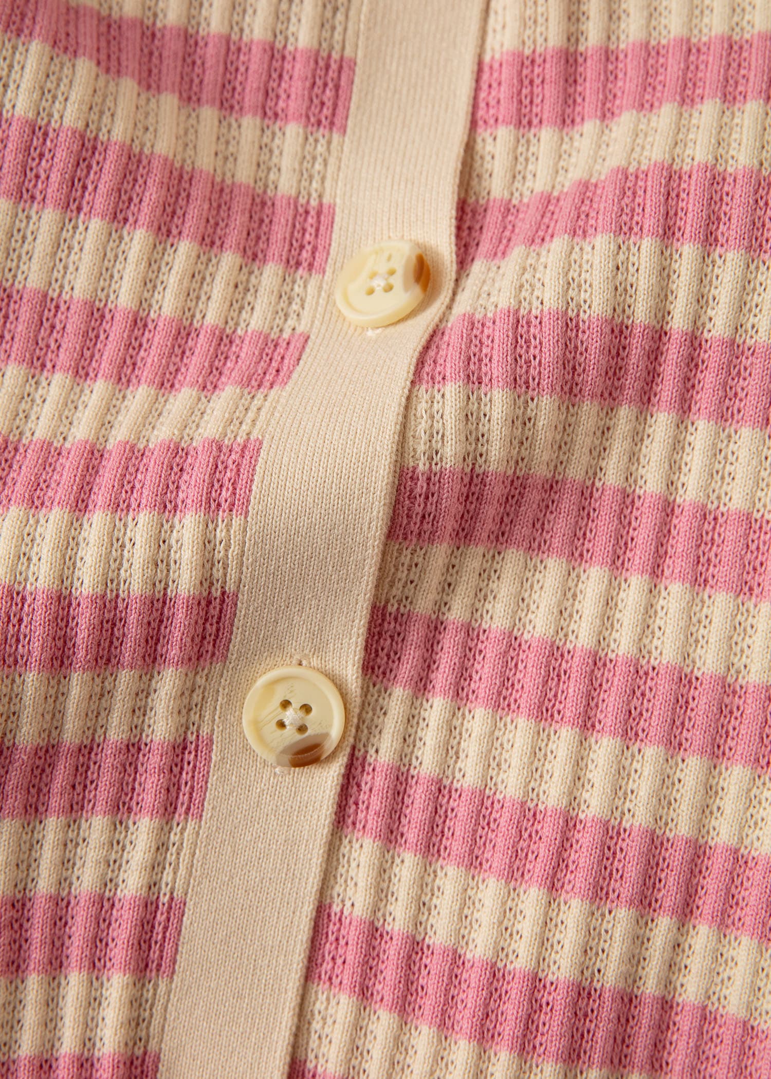 CARLA Raidallinen neulemekko - Vaaleanpunainen 2 - Indiska