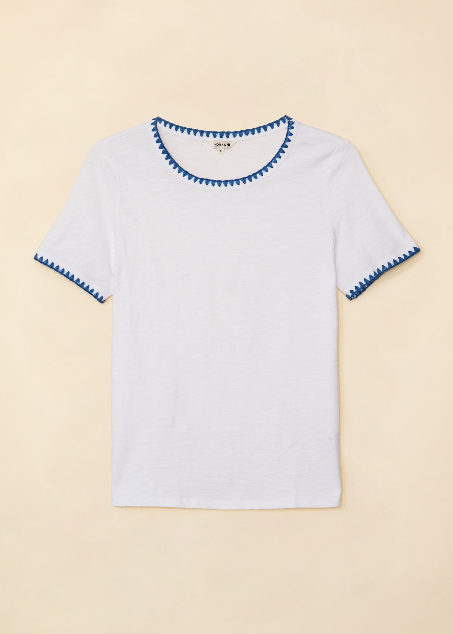 GIOVANNA Vit t-shirt i bomull - Vit 6 - Indiska