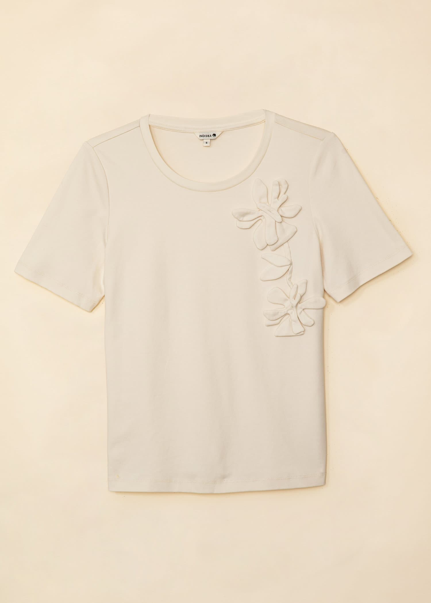 ORCHID Mönstrad t-shirt - Vit 5 - Indiska