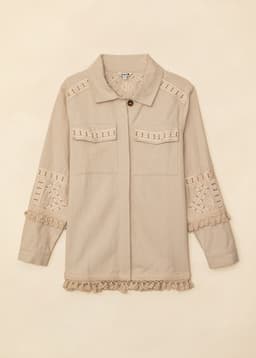 MY TASSEL JACKET - OFFWHITE