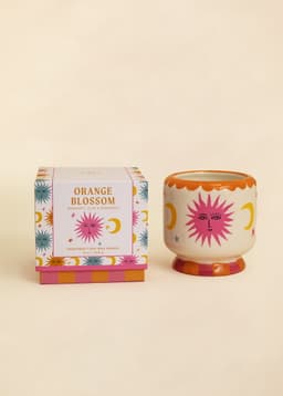 CERAMIC SCENTED CANDLE - Sun Orange Blossom