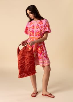 CROCHET BAG BIG - ORANGE