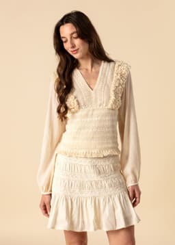 ROSE SKIRT - OFFWHITE