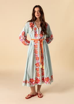 LOREEN DRESS - TURQUOISE
