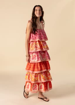 SABINA STRAP DRESS - MULTI