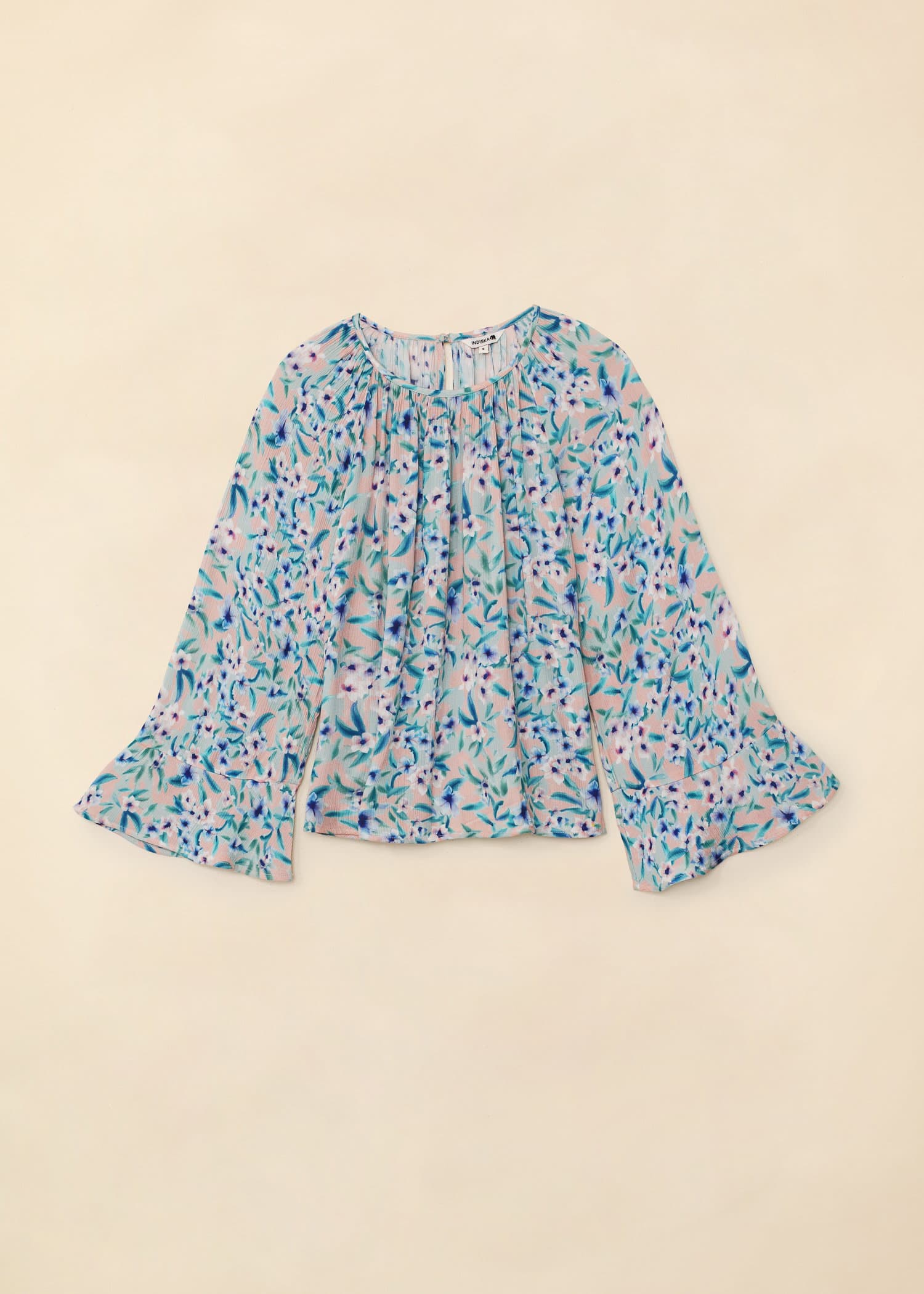 ATHENA Blomsterbluse i viskose - Rosa 5 - Indiska