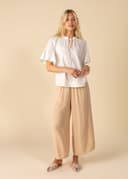 ELSIE CROPPED PANTS - BEIGE