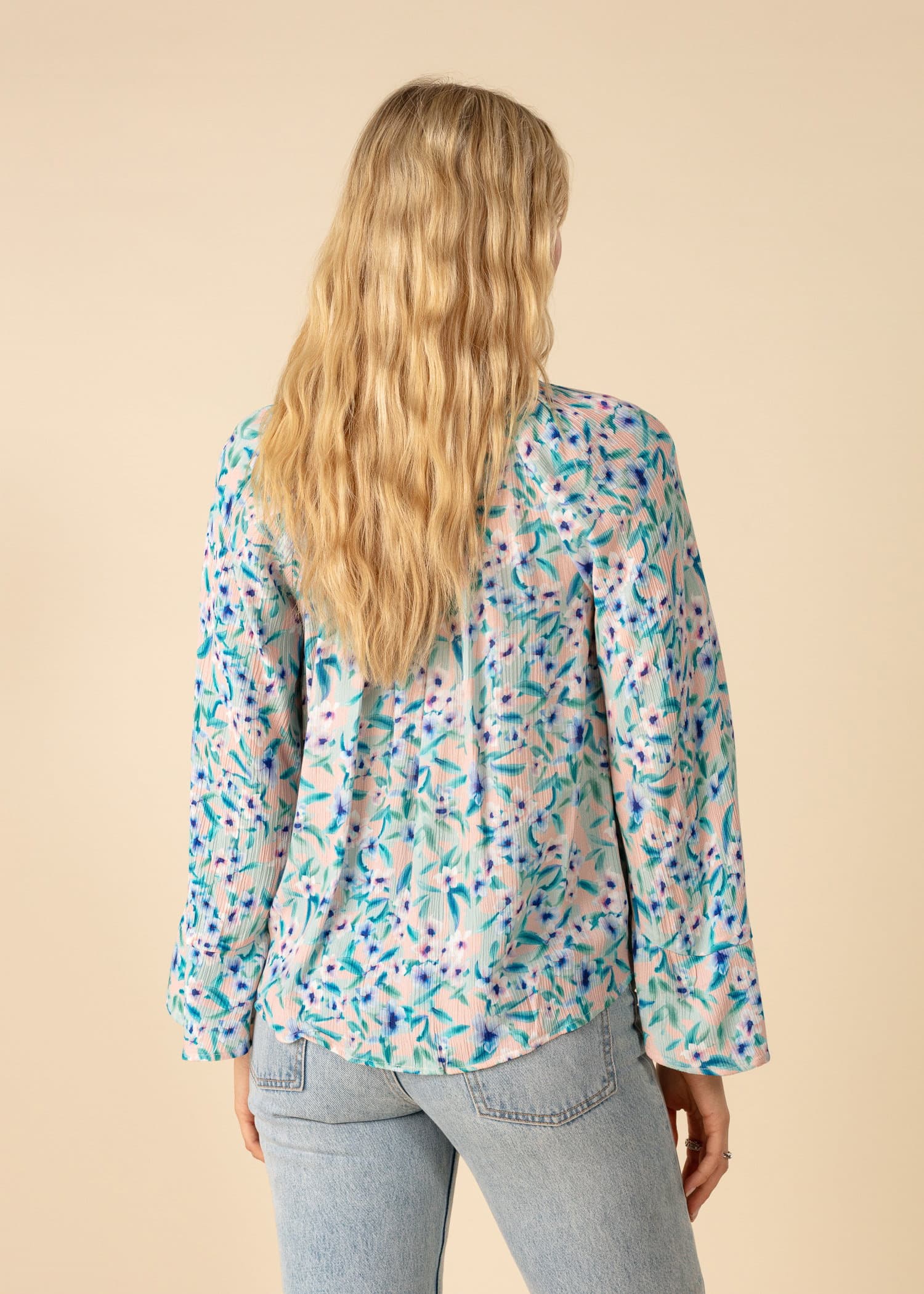ATHENA Blomsterbluse i viskose - Rosa 4 - Indiska