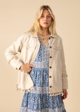 MY TASSEL JACKET - OFFWHITE