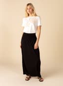 BELLA LONG SKIRT - Black