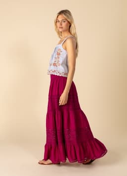 AGDA SKIRT - FUCHSIA