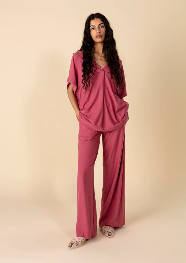 Rosa jerseybyxor LULU