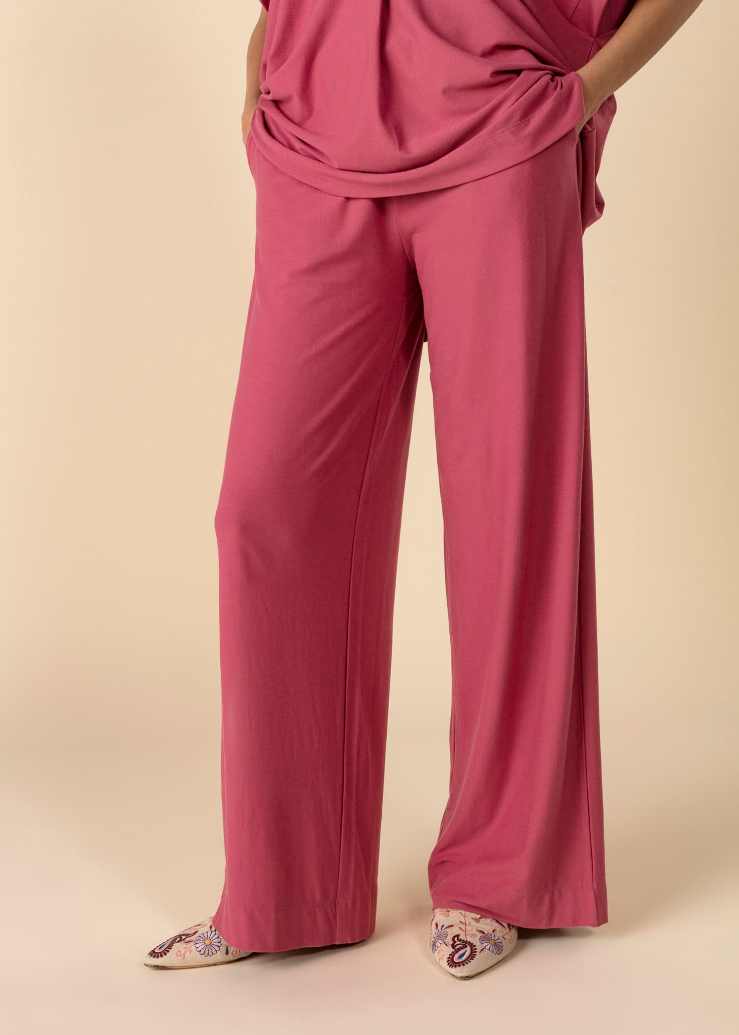 LULU Rette jerseybukser - Rosa 2 - Indiska