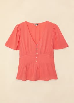ALEXANDRA TOP - CORAL