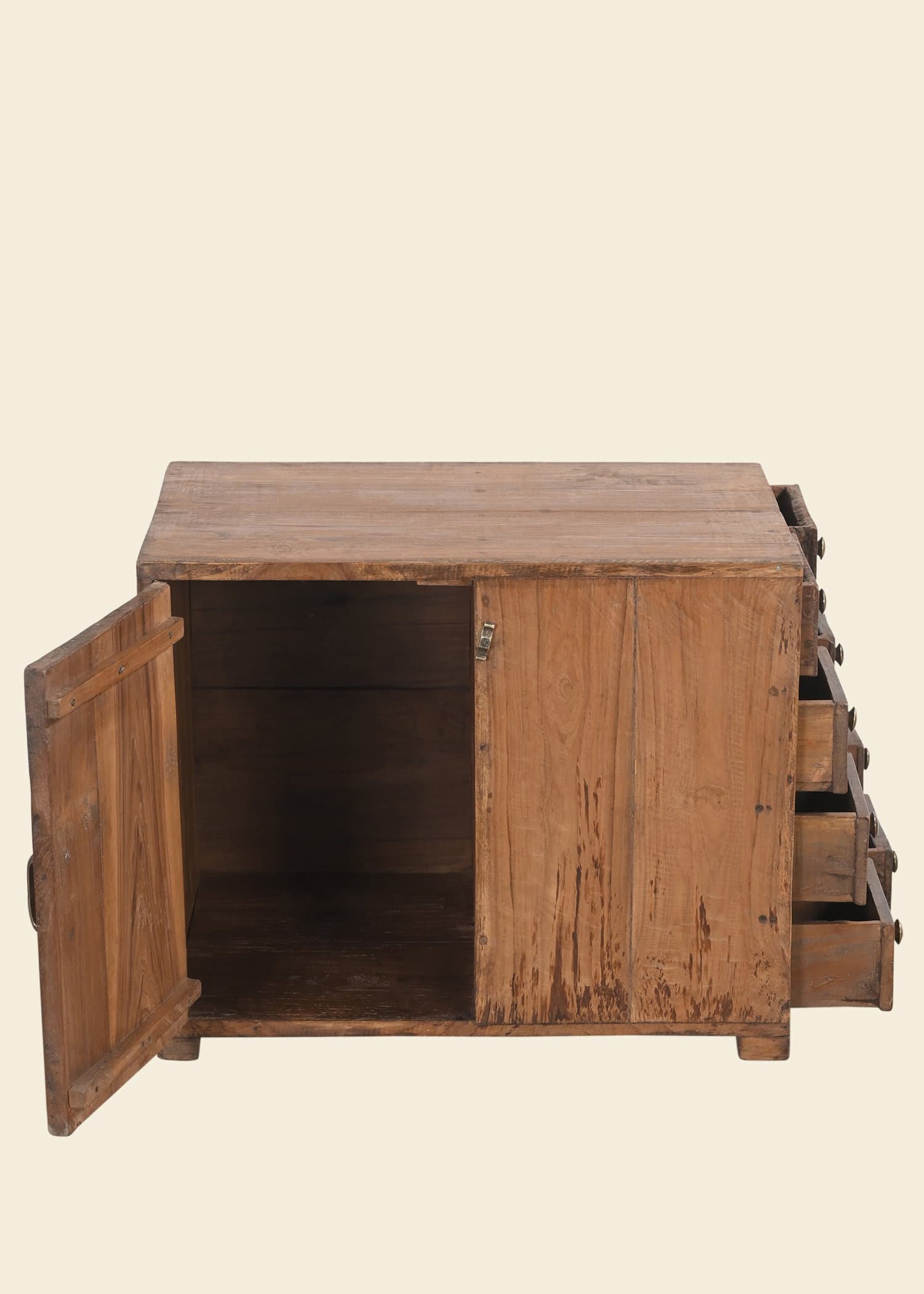 294236 Brunt vintageskåp i mangoträ - Brun 2 - Indiska