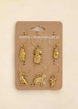 ANIMAL DRINKMARKERS S6 - BRASS