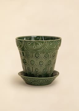 HEXAGON POT - GREEN