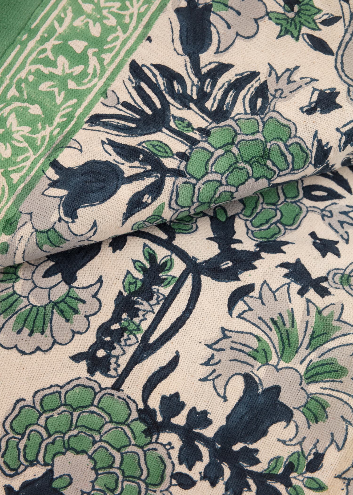 Viny Blokktrykket duk + tote bag -  4 - Indiska