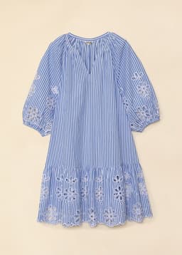 NALA DRESS - STRIPED BLUE
