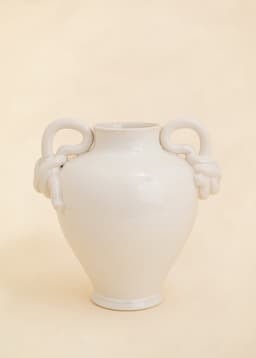 ANANT KNOT VASE - BEIGE