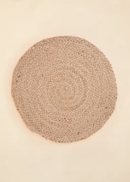 Jute Placemat Round - BEIGE