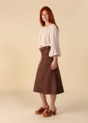 ALINA SKIRT - CHOCOLATE