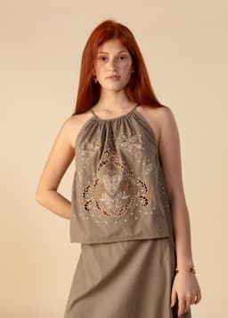 IRENE TOP - khaki
