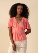 ALEXANDRA TOP - CORAL