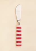 RESIN BUTTER KNIFE - RED STRIPE 