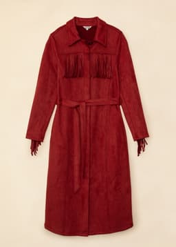 AMELIA SUEDE DRESS - Rust