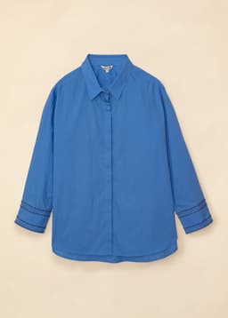 DIANA POPLIN SHIRT - BLUE