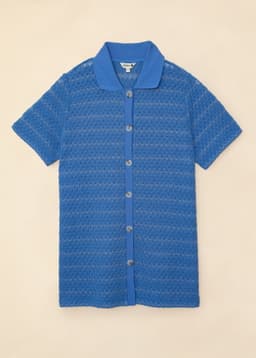 LYNN KNITTED TOP - BLUE