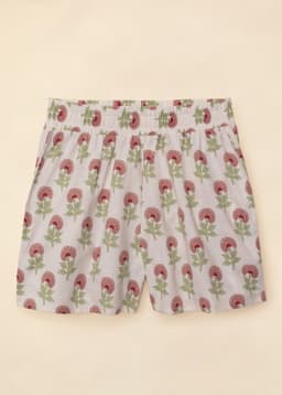 Flora Shorts - Floral Butti Pink
