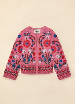 KELLY EMB JACKET - PINK