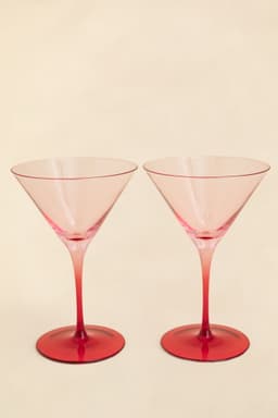 MARTINI GLASS 2P - RED