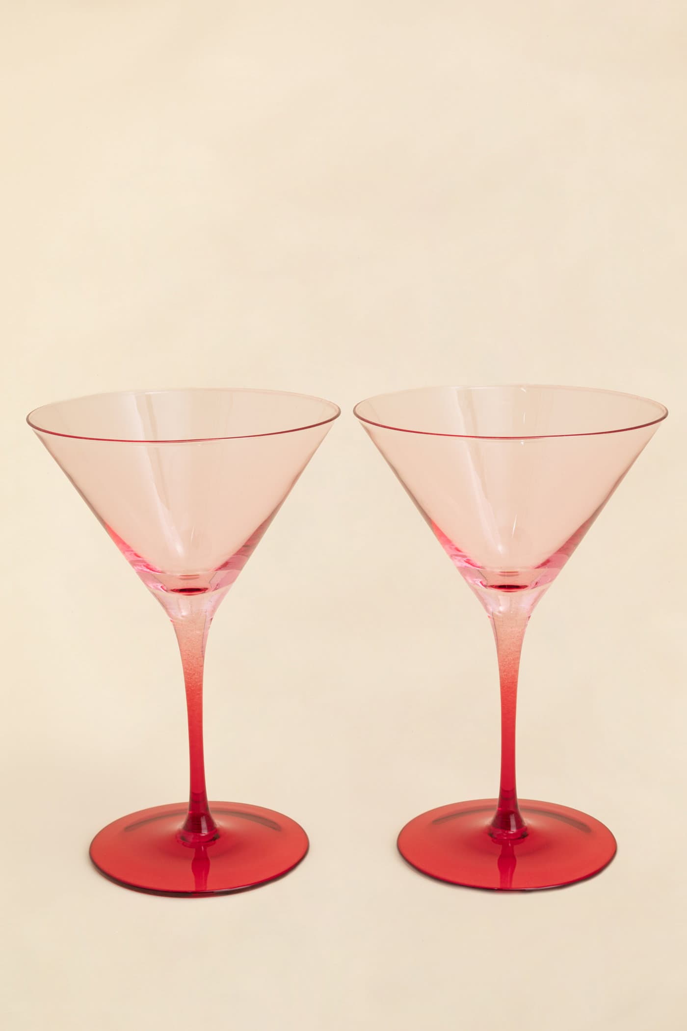 MARTINI Rosa martiniglas – 2‑pack - Röd 1 - Indiska